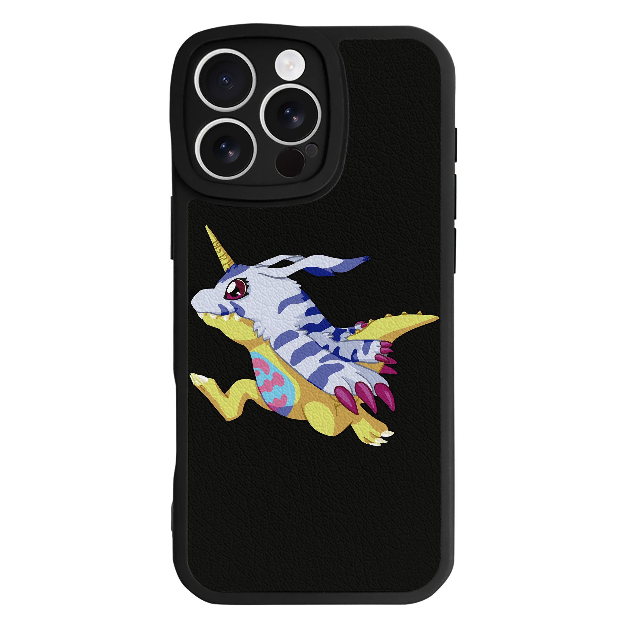 （画像用） Digimon デジタルモンスター/デジモン 【iPhone 16シリーズ対応】シリコンスマホケース（レザー調） 材質：シリコン